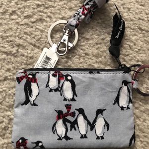 Vera Bradley zip ID and lanyard